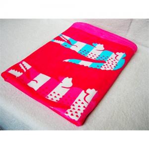 Advertising Logo 100 Cotton Velour Beach Towel