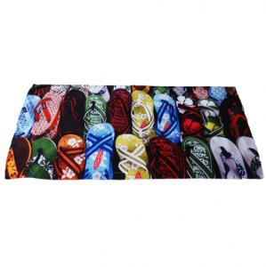 4K Digital Printed Logo Beach Towel As Advertisement Gift 400gsm