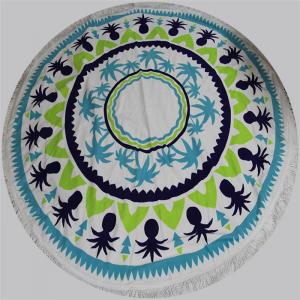 Microfiber Round Beach Towel Custom Printed Hamam Towel