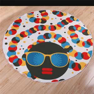 Microfiber Round Beach Towel with Custom Logo As Promotional Items