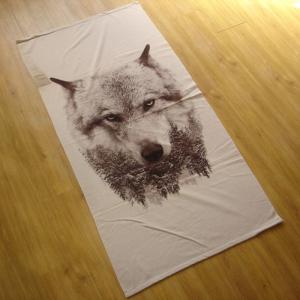 400gsm Digital Printed Logo Cotton Beach Towel Promotional Gifts